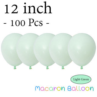 12" Latex Balloons Pastel Light Green (100 pcs)