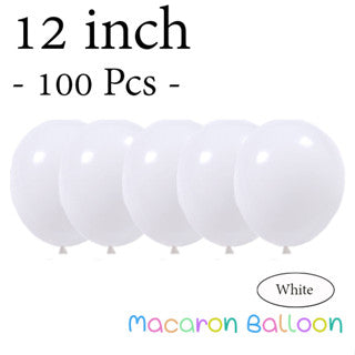  12"  Latex Balloons White (100 pieces)
