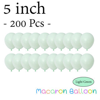  5" Latex Balloons Pastel Light Green (200 pieces)